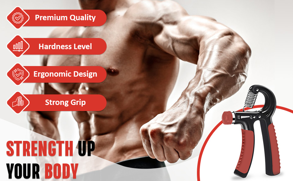 Тренування хватки: регульований ручний тренажер 5-60 кг з електронною книгою для силових вправ та реабілітації. Підходить для рук, зап'ястя та передпліччя.