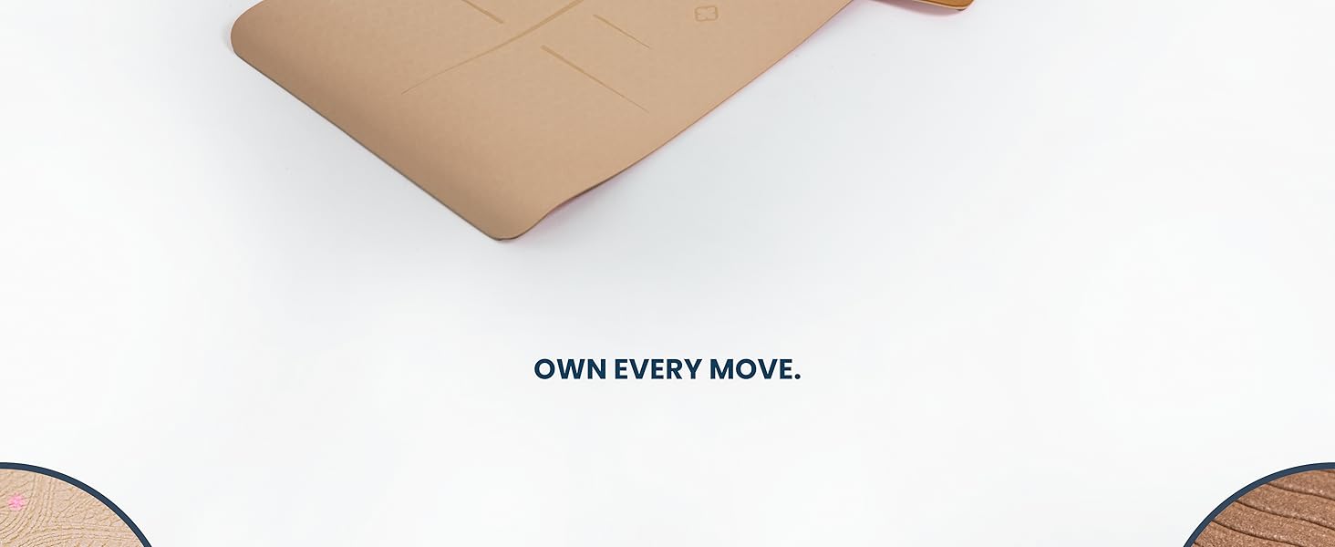 Килимок для йоги з нековзким покриттям – 6 мм, коричневий. Ідеальний для занять йогою та пілатесом вдома та в залі.