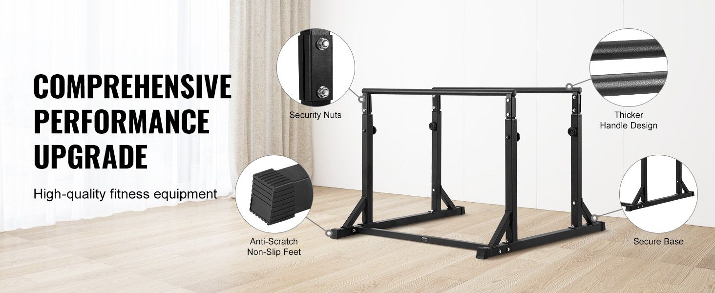 Стойка для віджимань та підтягувань VEVOR, важка (363 кг), регульована, для домашнього фітнесу