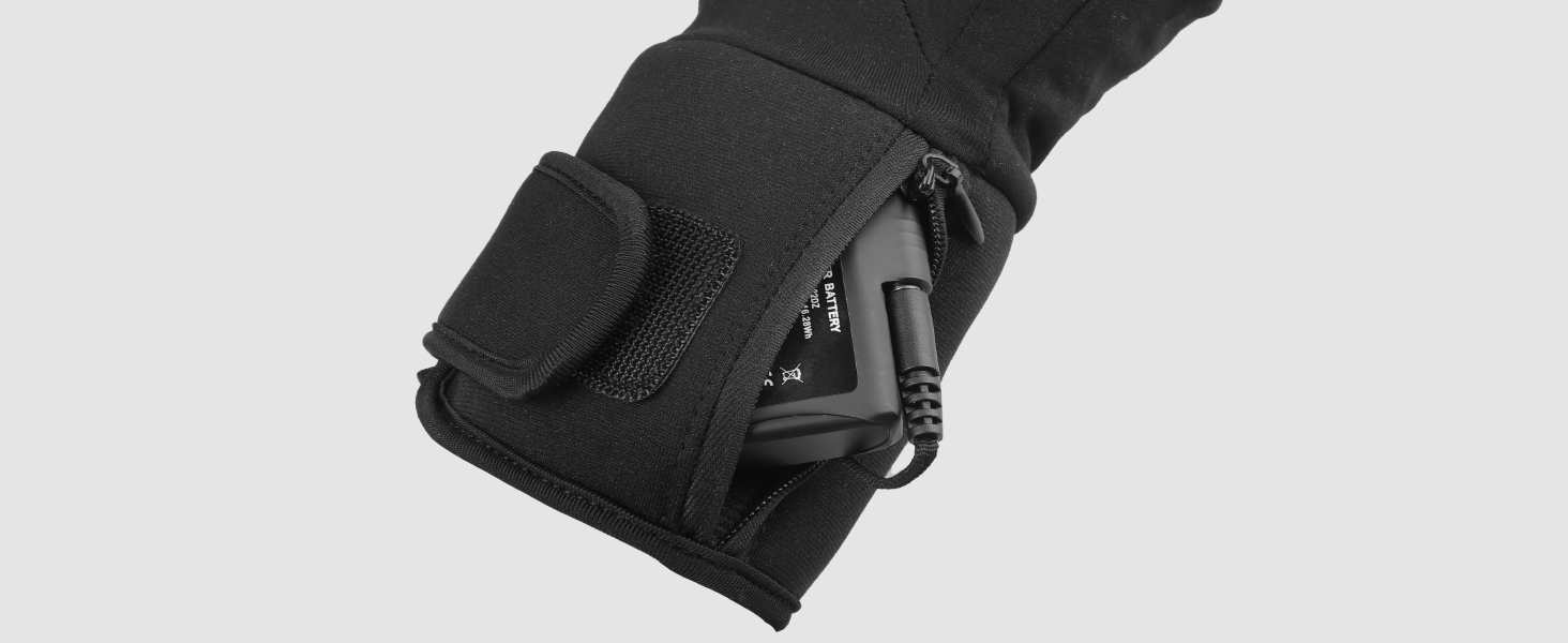 Обогревні рукавички-вкладиші для чоловіків та жінок, акумулятор 7.4V, 3 режими нагріву (40-65°C), сенсорний екран, для зимових видів спорту та роботи на відкритому повітрі, M-L