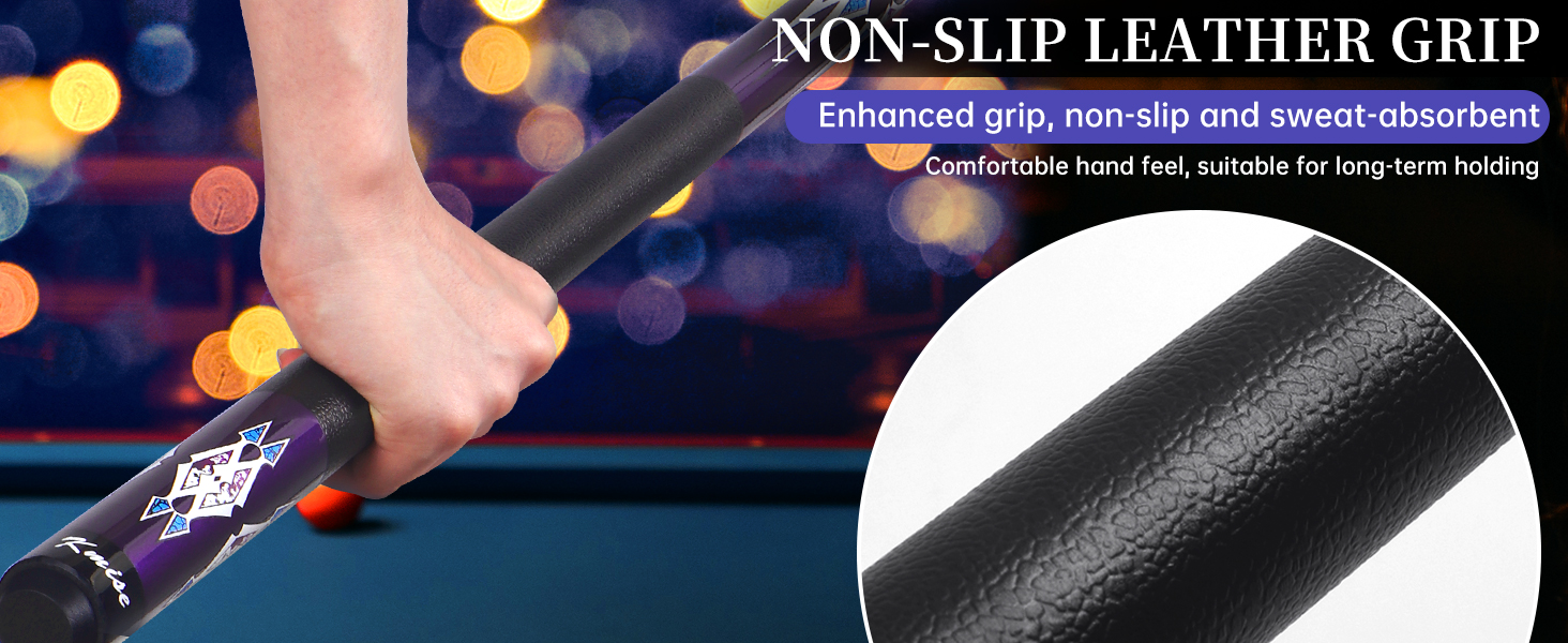 Набір більярдних київ Kmise Pool-Queue-Stick Set – 147 см, канадський клен, професійні, для дорослих, різні кольори, для барів, дому, більярдних столів, 6 кольорів, 510 г