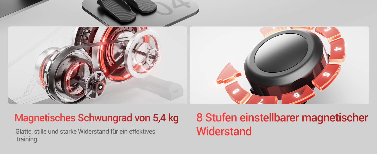 UMAY Еліптичний тренажер для дому ET30: 16 рівнів опору, тихий магнітний привід, довжина кроку 40 см, датчики пульсу, LCD-дисплей, вантажопідйомність 159 кг