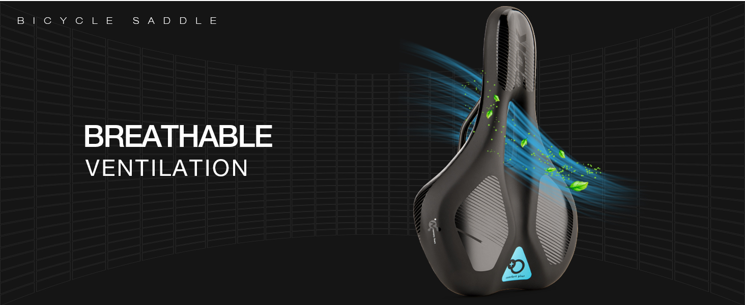 Велосипедне сідло DDK Comfort Plus: комфортне сідло з Memory Foam, що зменшує тиск та амортизує. Підходить для чоловіків та жінок, MTB, шосе, міських та альпійських велосипедів