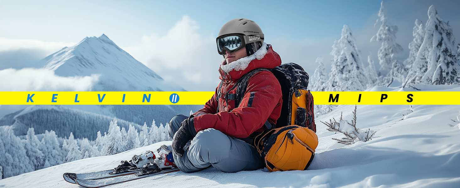 Шолом OutdoorMaster Kelvin II MIPS для гірськолижного спорту та сноуборду (чоловічий, жіночий, юнацький)