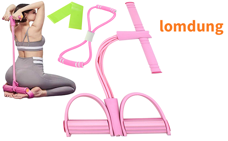Гумові еластичні стрічки для фітнесу, 6шт. (рожеві)