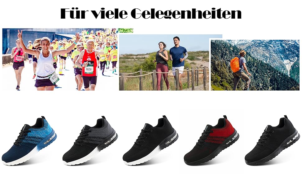 Спортивне взуття Hitmars для чоловіків та жінок з повітряною подушкою, розмір 36-48, колір червоний