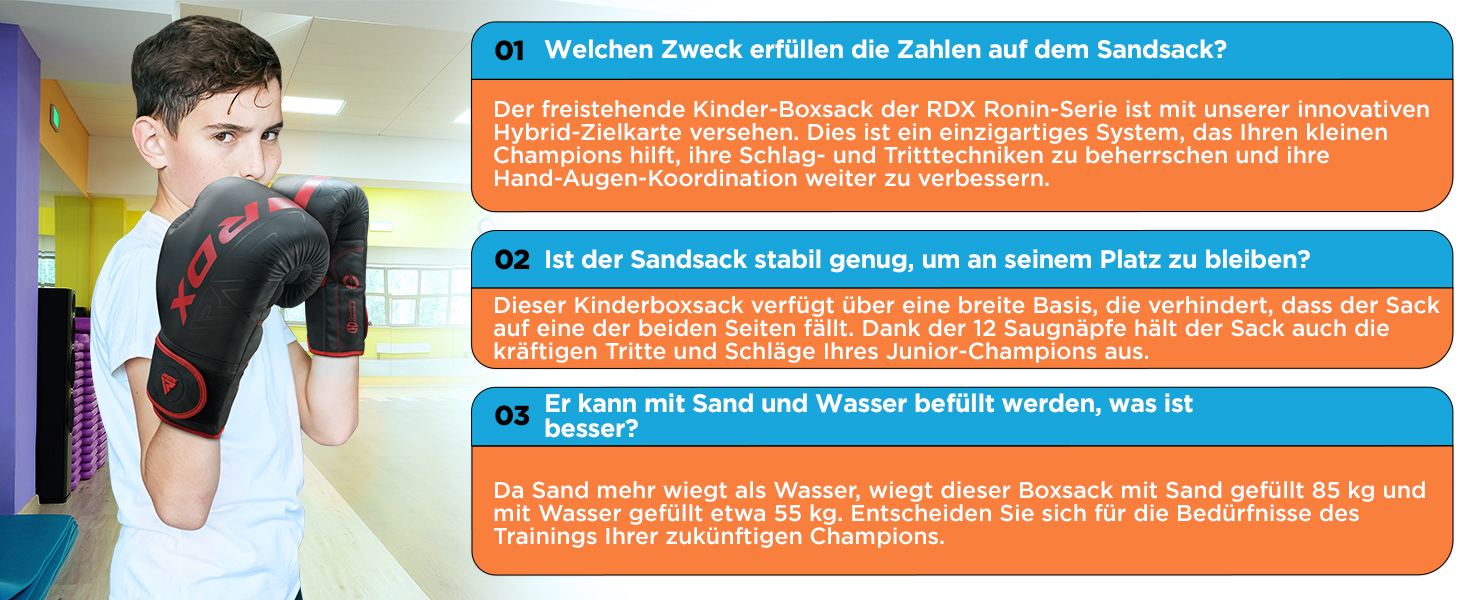 Дитячий боксерський мішок RDX 4ft з підставкою, рукавички для тренувань, MMA, кікбоксинг, бокс, єдиноборства, муай-тай, рожевий