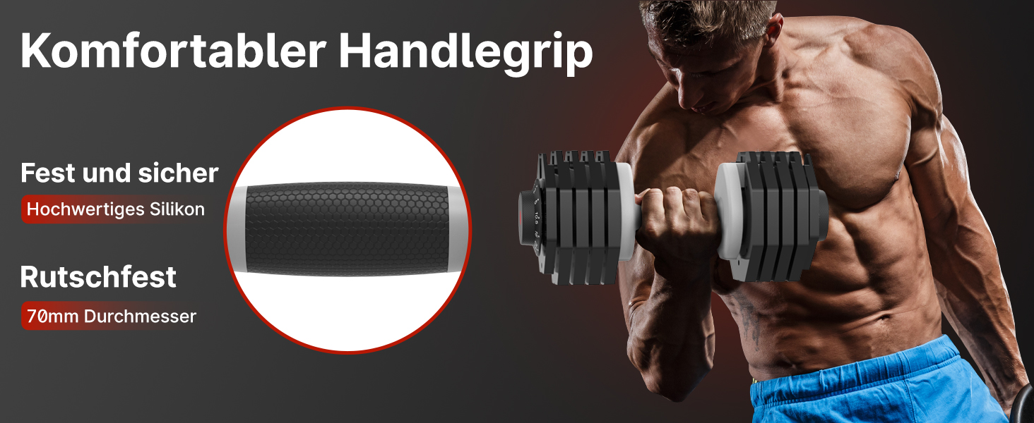 Регульовані гантелі EnterSports 12/18/27 кг з неслизькими ручками для дому, офісу, фітнес-залу. Комплект 27 кг