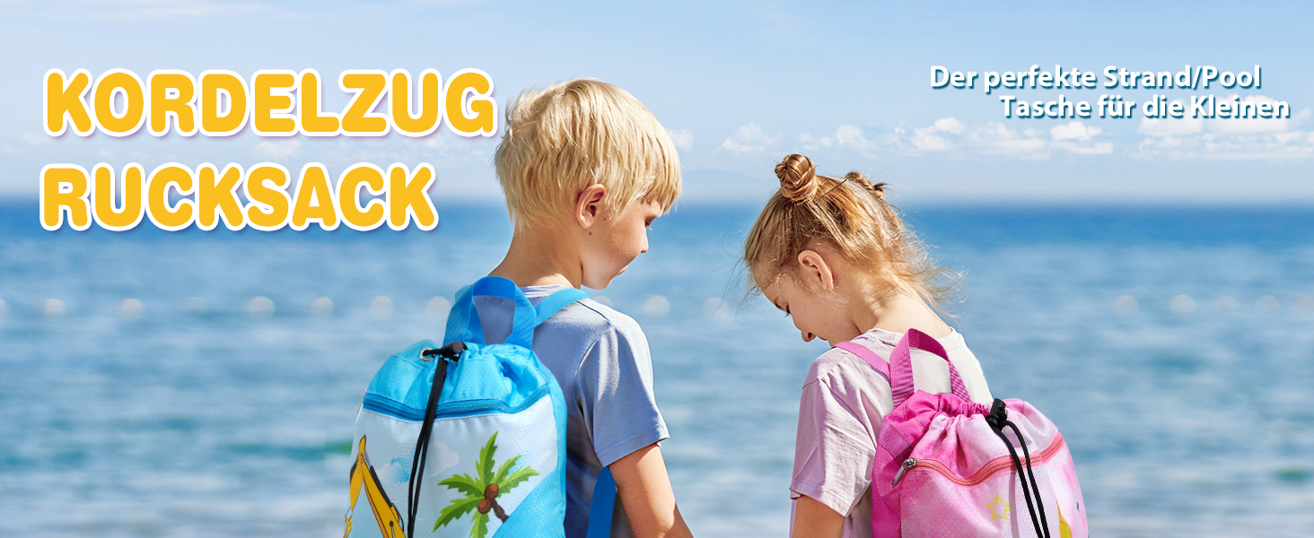 Спортивна сумка WAWSAM для гімнастики - 38 × 45 см. Водонепроникна сумка для плавання, пляжу та покупок (для дітей)