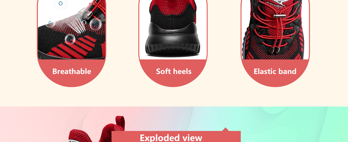 Дитячі кросівки VITIKE для хлопчиків та дівчаток, 37 EU, рожево-чорні