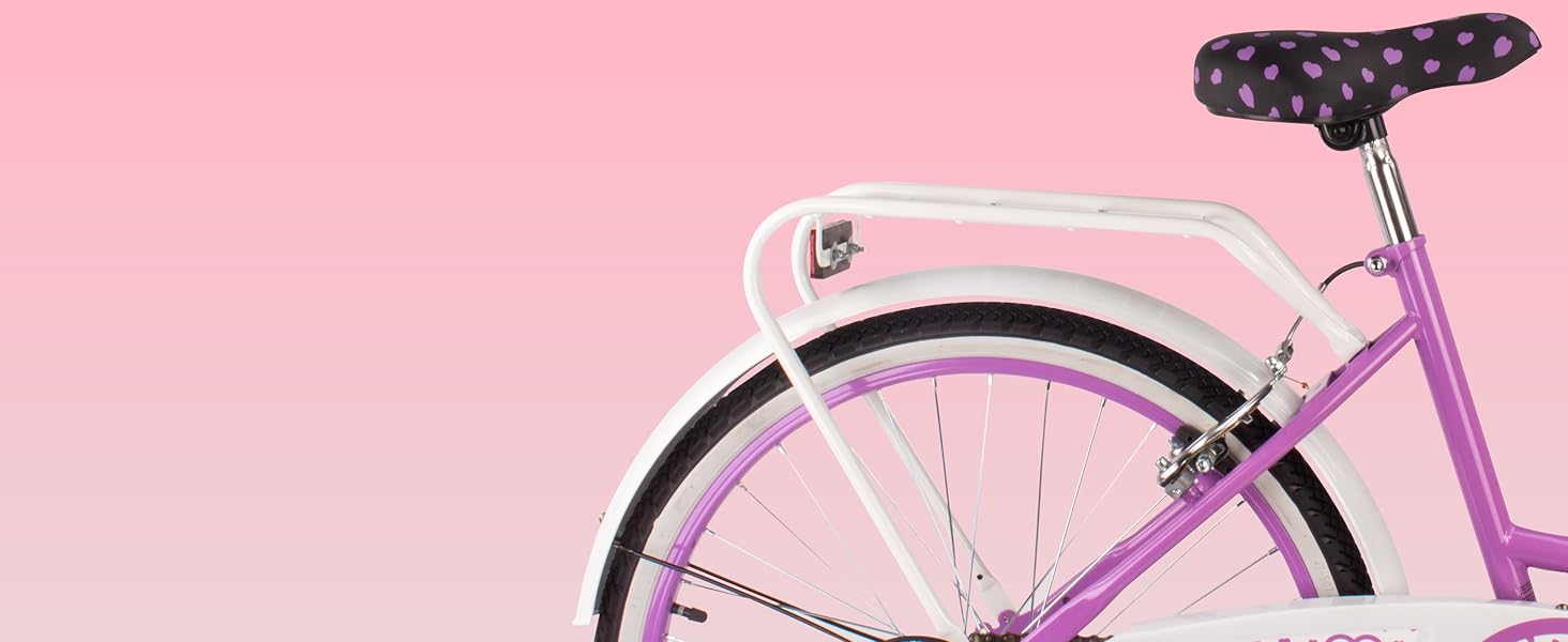 Дівчача дитяча велосипед Sun Baby 20 дюймів, серце, 6 швидкостей Shimano, для дівчаток 6-10 років, білий/золотий