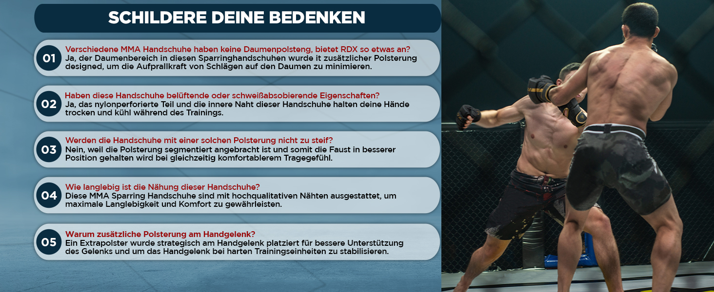 Боксерські рукавички RDX Profi MMA: шкіряні, для тренувань, спарингу, кікбоксингу, муай-тай, боксу. Чоловічі, чорні.