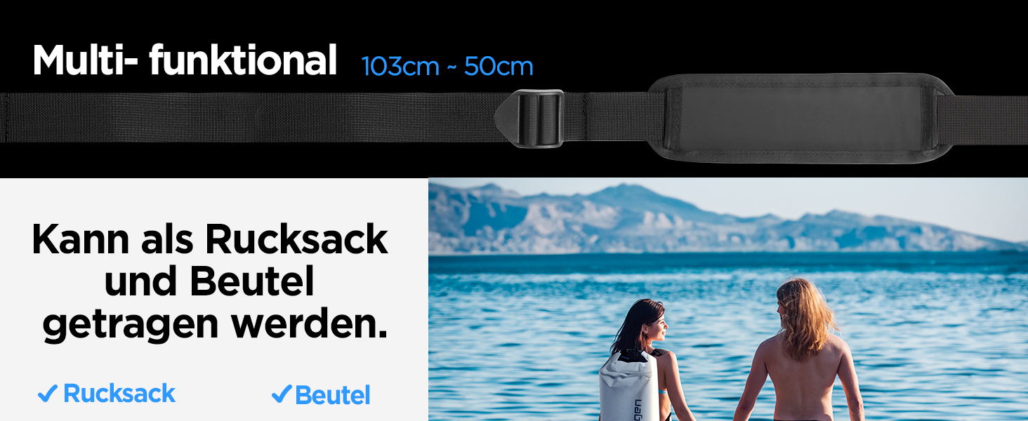 Водонепроникний мішок Spigen Aqua Shield 30L: Сумка для плавання, кемпінгу та водних видів спорту