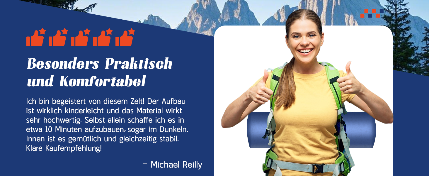 Намет для кемпінгу Zelt на 2-3 особи - ультралегкий, водонепроникний, куполоподібний, 4-сезонний, для трекінгу, сімейного відпочинку, фестивалів та подорожей