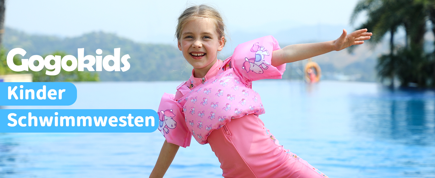 Надувні рукавики для плавання Gogokids Green Shark для дітей 2-6 років (15-30 кг)