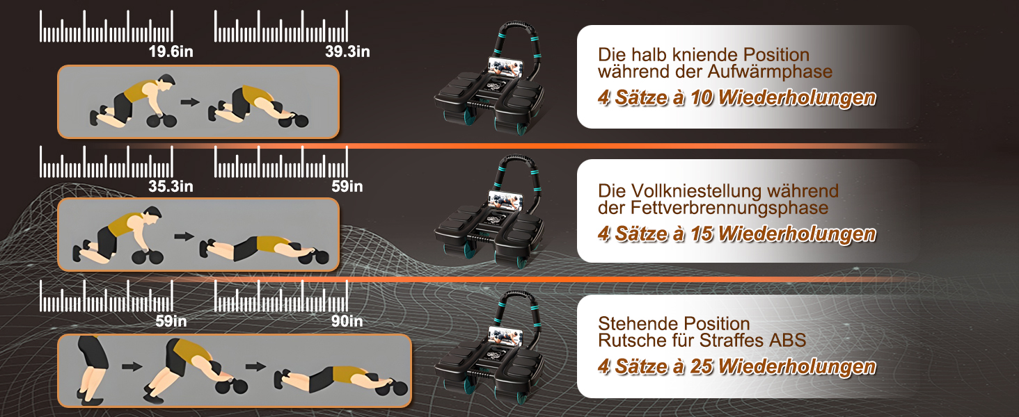 Ролер для пресу з упорами для ліктів, автоматичний відскок, тренажер для пресу для жінок та чоловіків, чорний