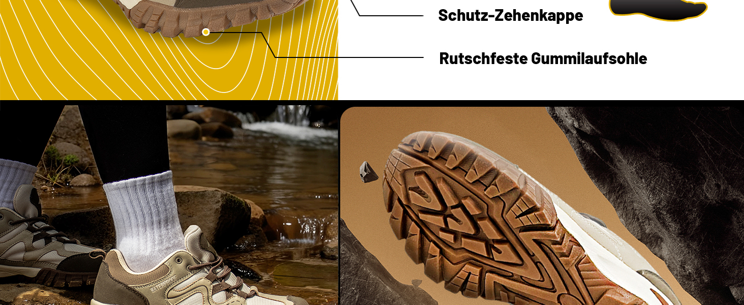 Жіночі водонепроникні трекінгові черевики CC-Los, розмір 36-42, бежевий колір