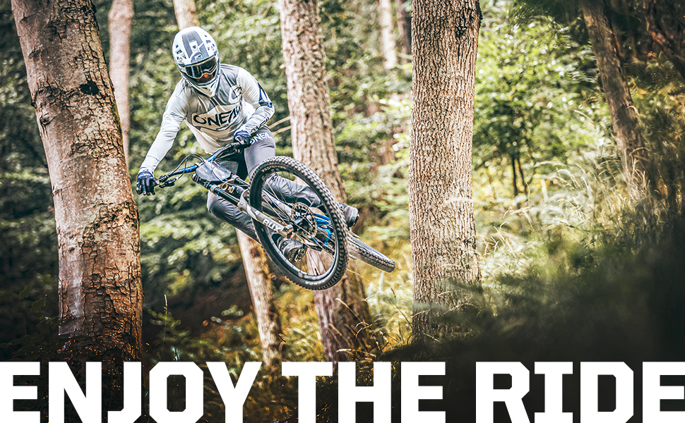 Шолом для гірського велосипеда O'NEAL Blade Polyacrylite MTB Downhill для дорослих, вентиляція, Dri-Lex, ABS, бірюзово-неоново-жовтий, розмір XS, білий/сірий