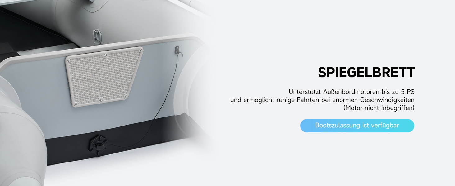 Надувне човен Dartmoor для 2 дорослих: сірий човен з алюмінієвим дном, веслами та насосом (230x130x33 см)