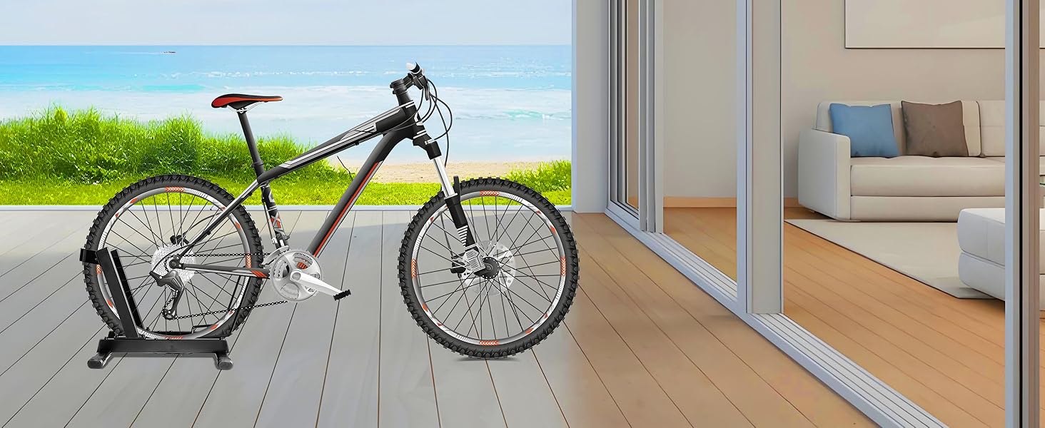 Стійка для велосипедів та електровелосипедів Mimoke, сталева, регульована, для коліс 20-29 дюймів, до 38 кг, для гаража та підвалу