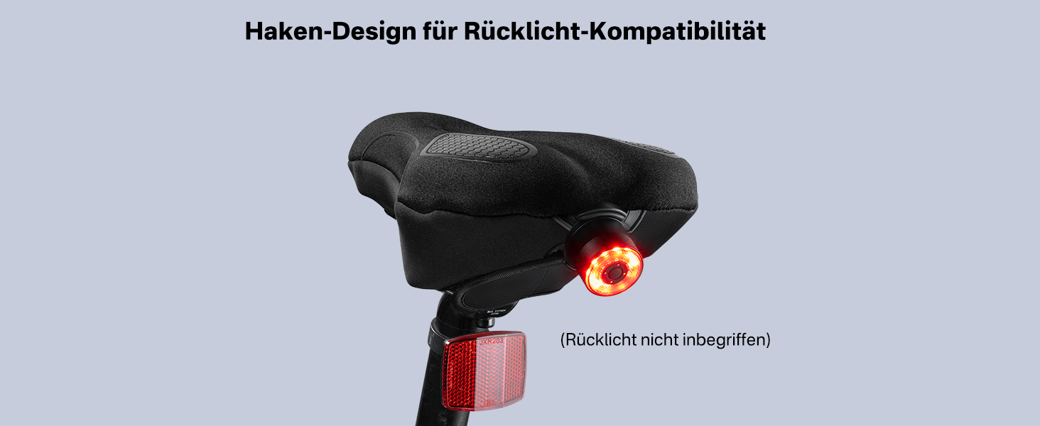 Накидка на сидіння велосипедне, ергономічна гелева підкладка, м'яка та зручна, з дощем. Підходить для жінок та чоловіків, чорна, вузька