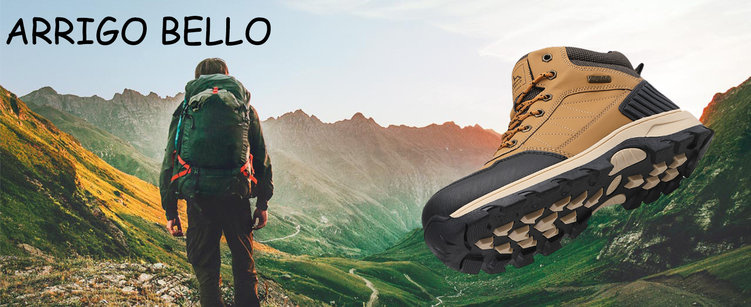 Чоловічі зимові черевики ARRIFIO BELLO: зимові черевики, вандер-черевики, трекінг черевики, утеплені, з антиковзанням, розмір 41-46, колір зелений