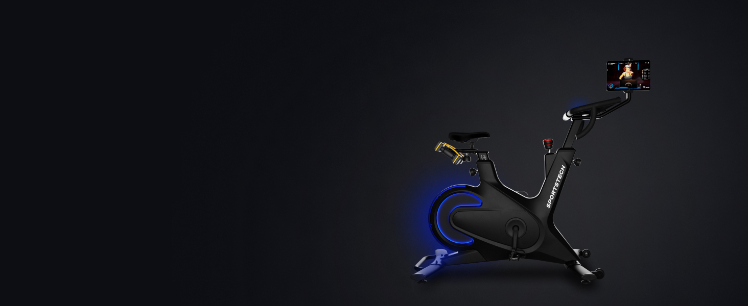 Sportstech sBike Lite: Розумний велотренажер з LED-дисплеєм та інтегрованим додатком для Full Body Workout - Німецька якість