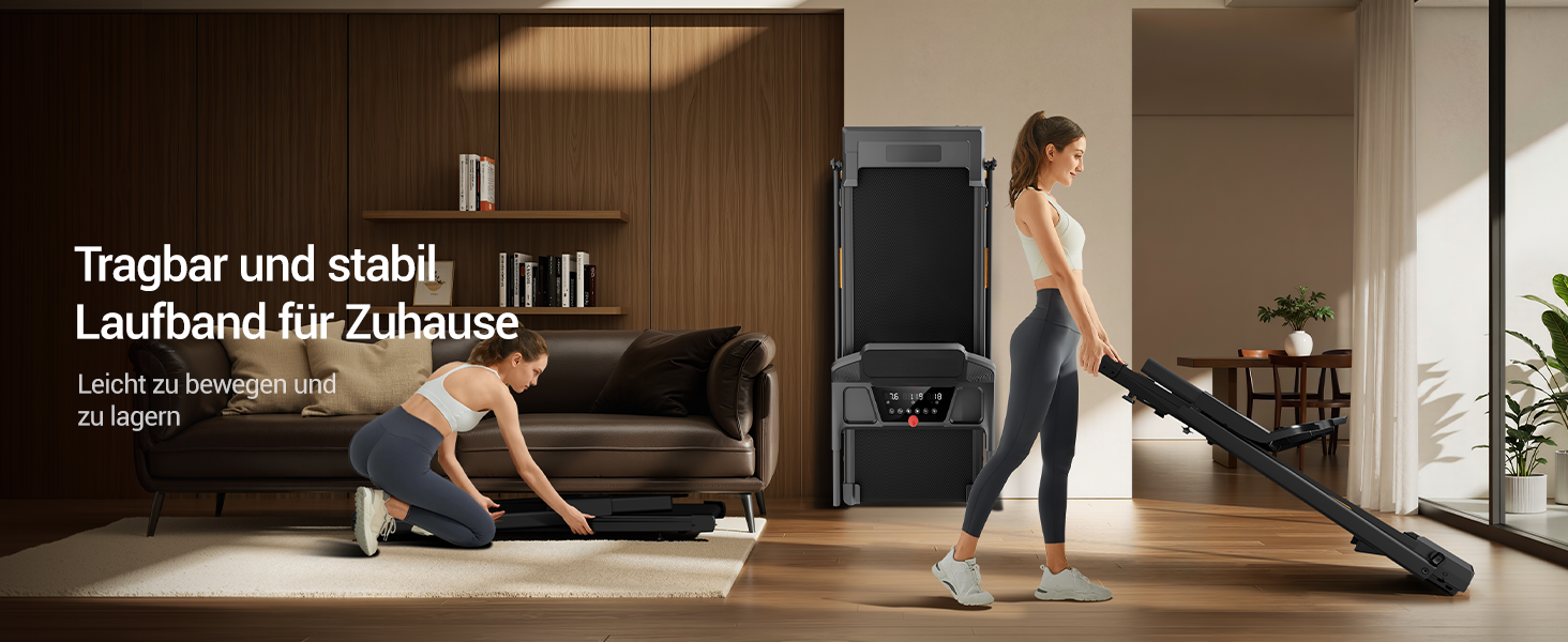 Біговий доріжка LONTEK для дому з нахилом 15%, швидкість 12 км/год, максимальне навантаження 136 кг, чорний