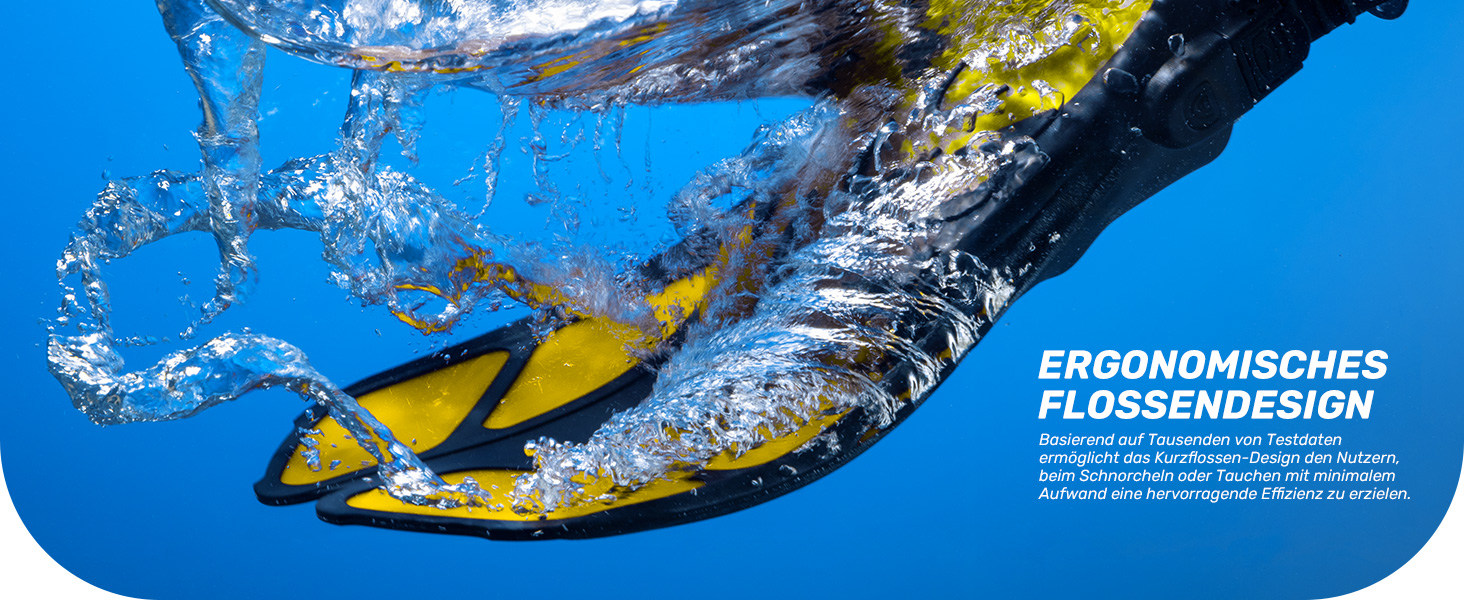 CAPAS Ласти для снорклінгу та дайвінгу, дорослі та дитячі (26-35 розмір), відкрита п'ятка, регульовані, жовті