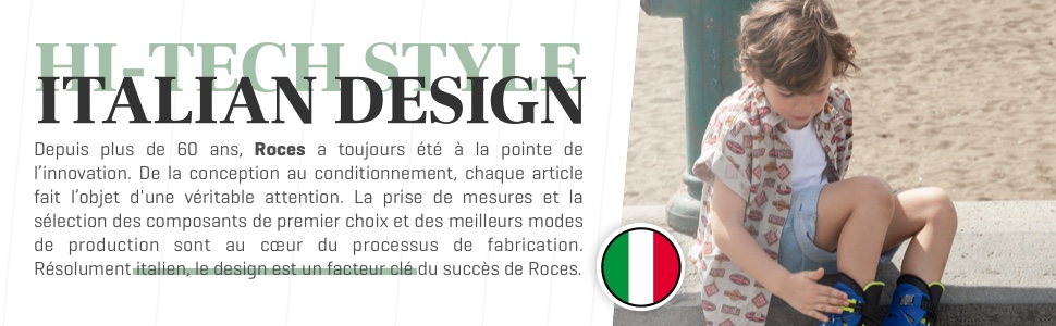 Роликові ковзани Roces Kinder Quaddy для хлопчиків, регульовані розміри 30-33, чорно-синій