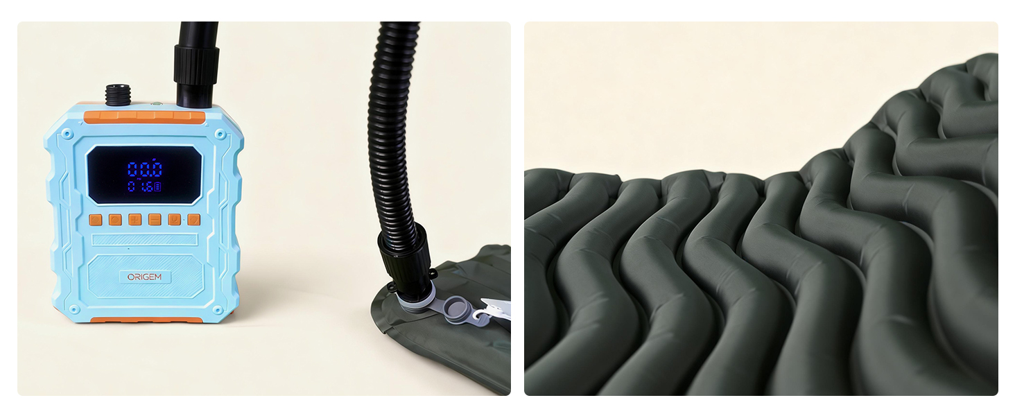 Електричний насос SUP Pumpe 60 PSI для накачування дощок, човнів, матраців. Акумулятор 20800mAh, Type-C, 10 насадок