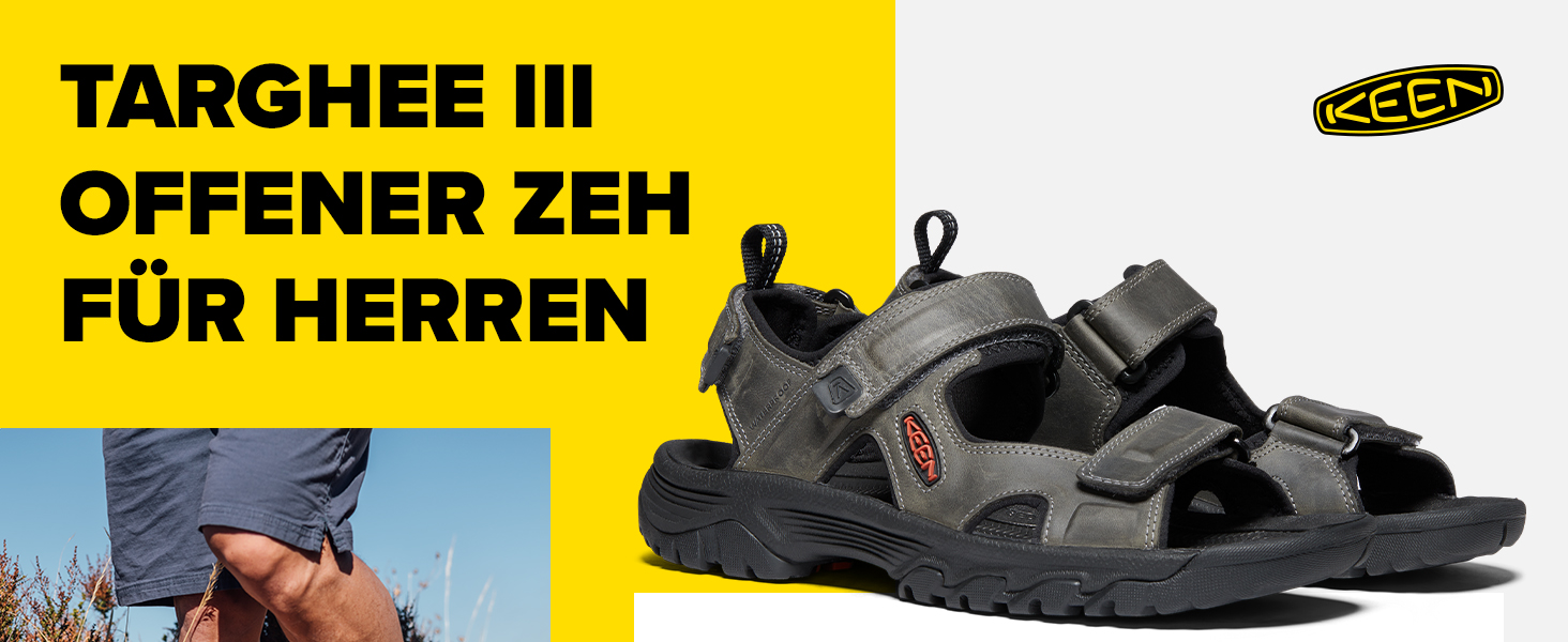 KEEN чоловічі сандалі Targhee 3 Open Toe, 41 EU, колір Bison Mulch
