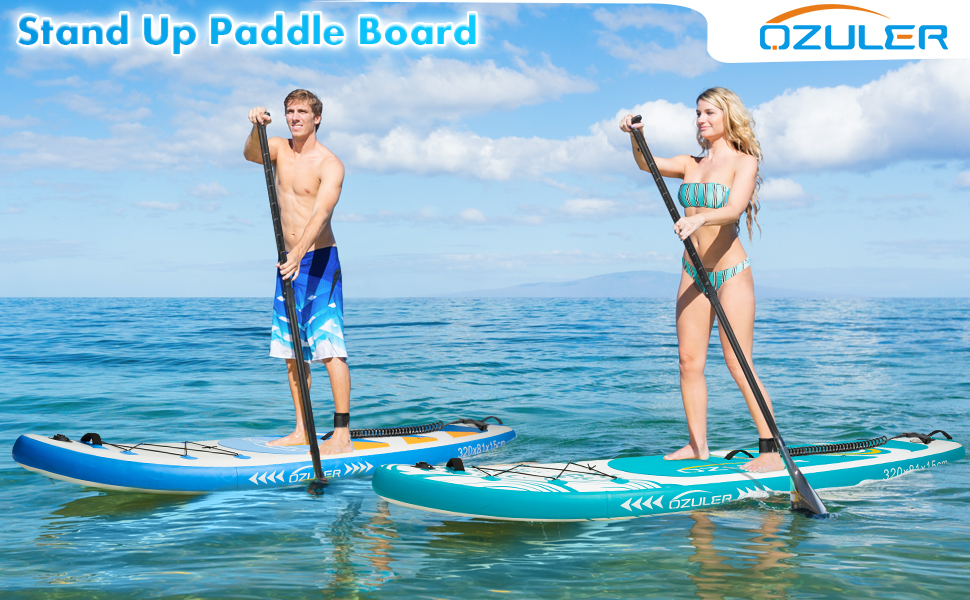 Надувна SUP-дошка OZULER 180 кг з камеротримачем і рюкзаком для початківців