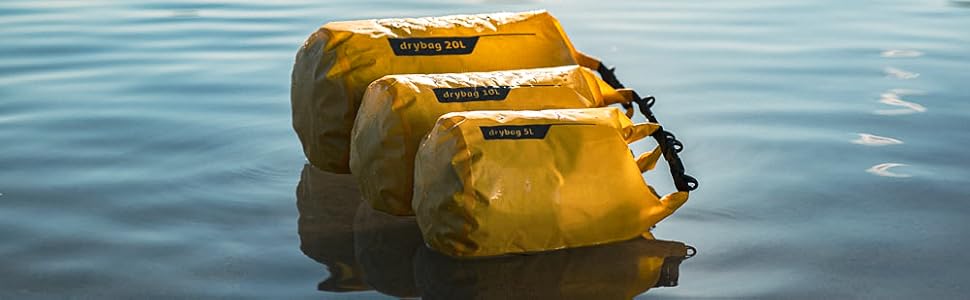 Restube Водонепроникний Drybag - Преміум якість | 20L, жовтий | Для подорожей, активного відпочинку