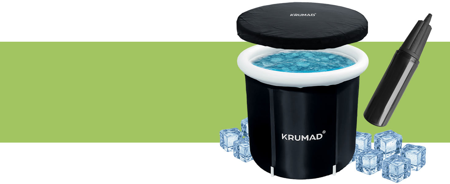 Естонна 320 L – Складана ванна для дорослих, для відпочинку та холодотерапії з насосом, кришкою, клапаном та підтримуючі трубки – Міцна ванна з ПВХ