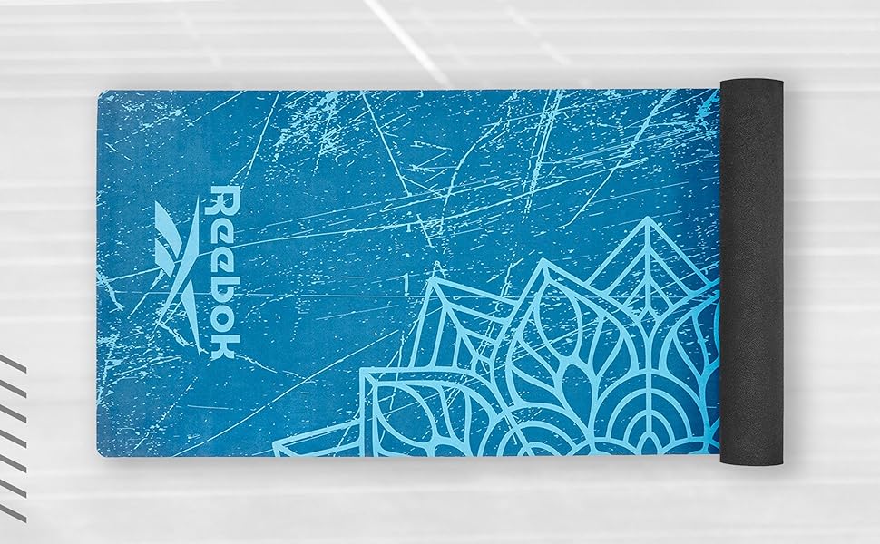 Килимок для йоги з каучуку Reebok - Blue Mandala