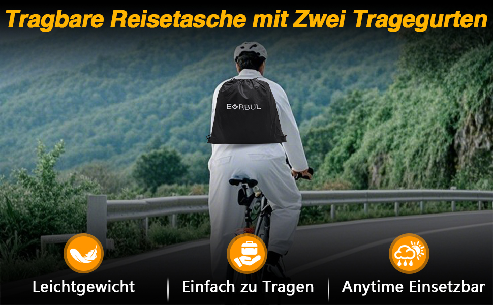 Чохол для велосипеда EVRBUL на 1-2 велосипеда, 210x110x76 см, водовідштовхуючий, з отвором для замка, 420D, захист від дощу, сонця та вітру, для гірського, шосе, електровелосипеда