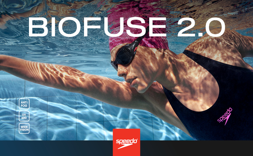 Окуляри для плавання Speedo Biofuse 2.0 (один розмір, сині)