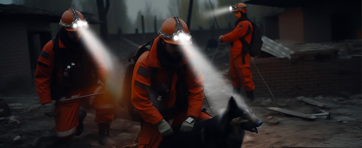 LED налобний ліхтар NREDXOON з акумулятором, USB-C, 5 режимів освітлення (вкл. червоне), водонепроникний IPX4, надяскравий для кемпінгу, бігу, ремонту та надзвичайних ситуацій (2 шт.), чорний