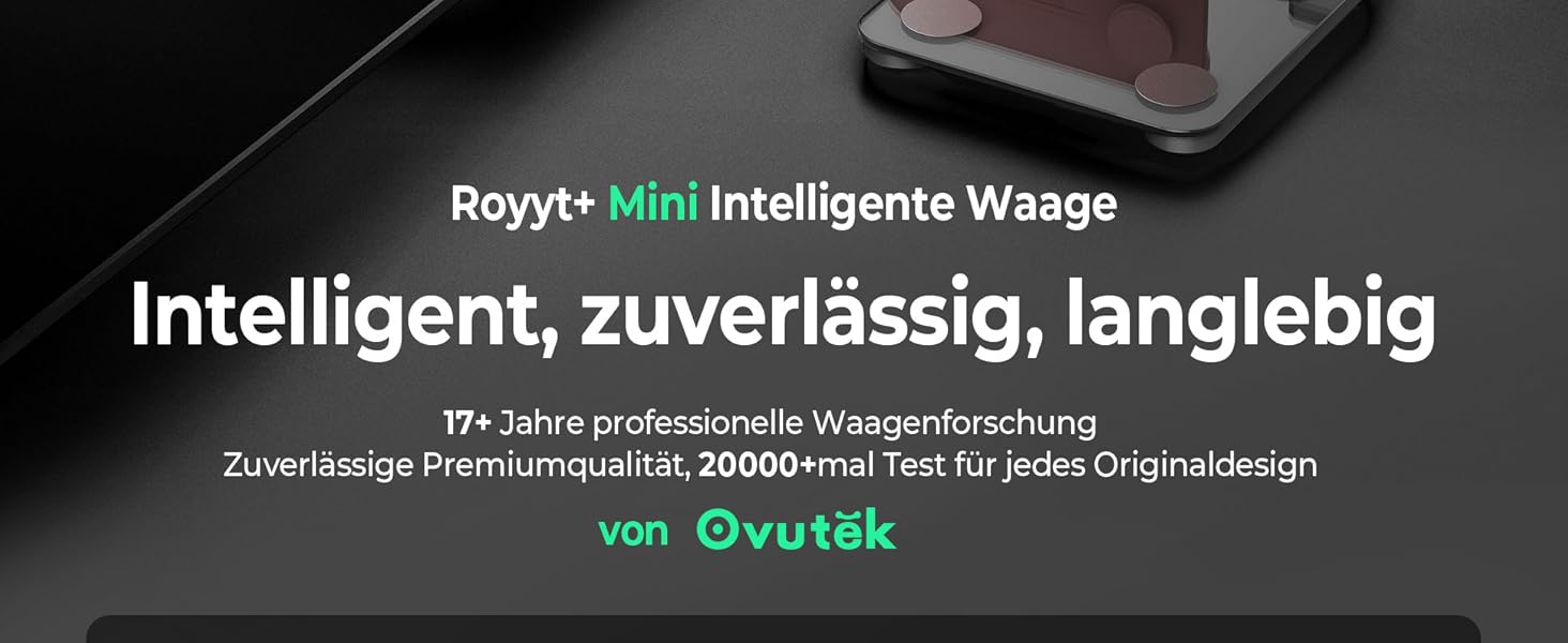 Ваги Ovutek для тіла з аналізом складу: жир, м'язи, вода, BMI. Макс. 180 кг, великий дисплей, фітнес-додаток. Чорний колір