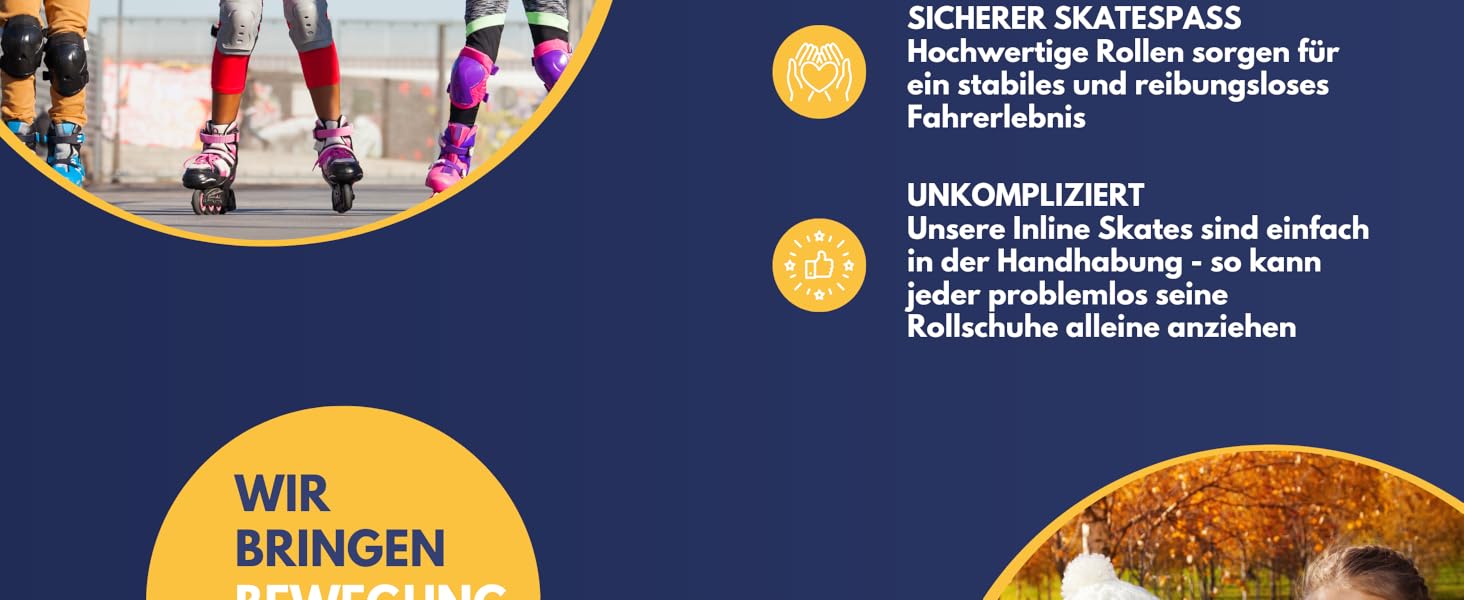 Дитячі ролики-інлайнери Best Sporting, 5-разове регулювання розміру, блакитні. Міцні та якісні інлайнери з гальмом, 4 колеса, розмір 29-33