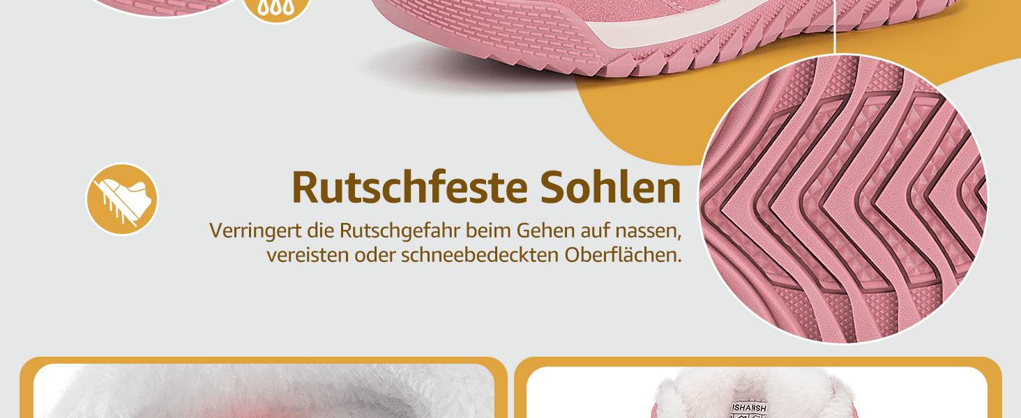 Черевики зимові жіночі Mishansha Herren, утеплені, снігоступи, зимові черевики, розмір 36-48 EU (40 EU, теплий жовтий)
