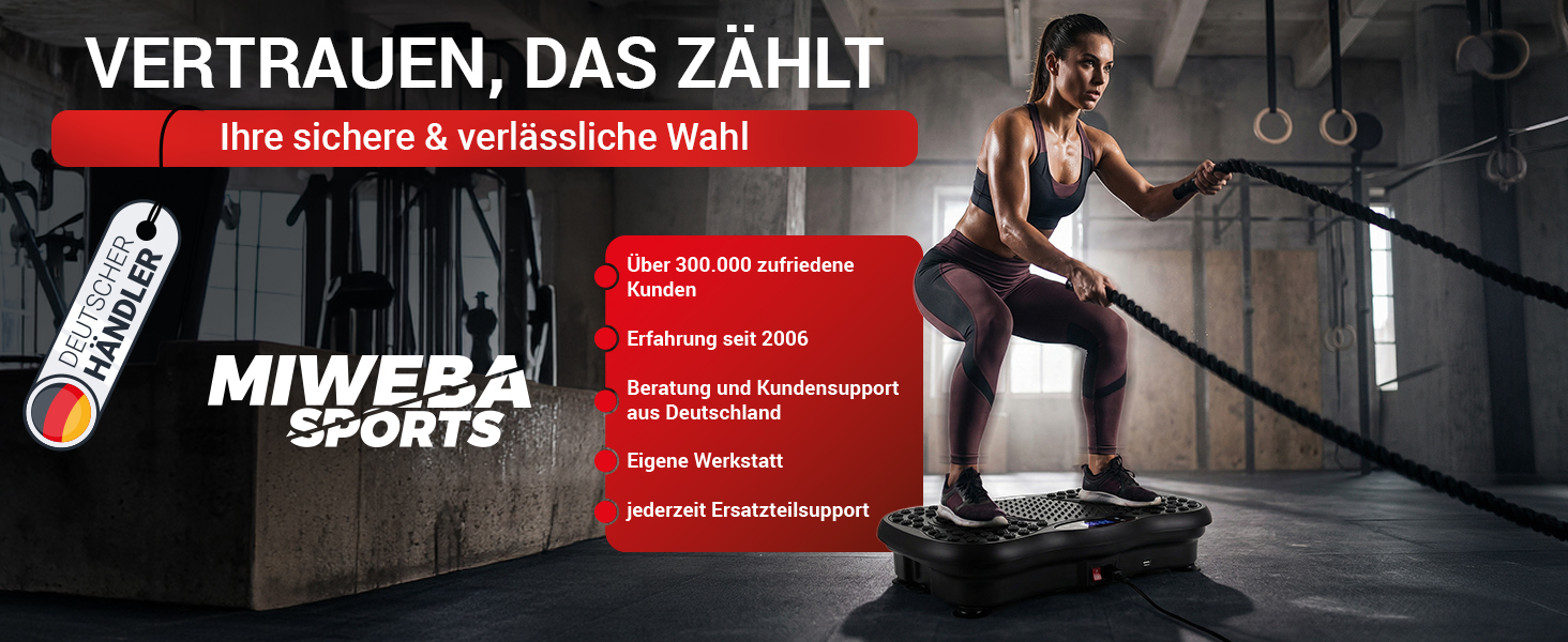 Платформа вібраційна Miweba Sports для дому: масаж, схуднення, фітнес, тренування.. Чорний колір.