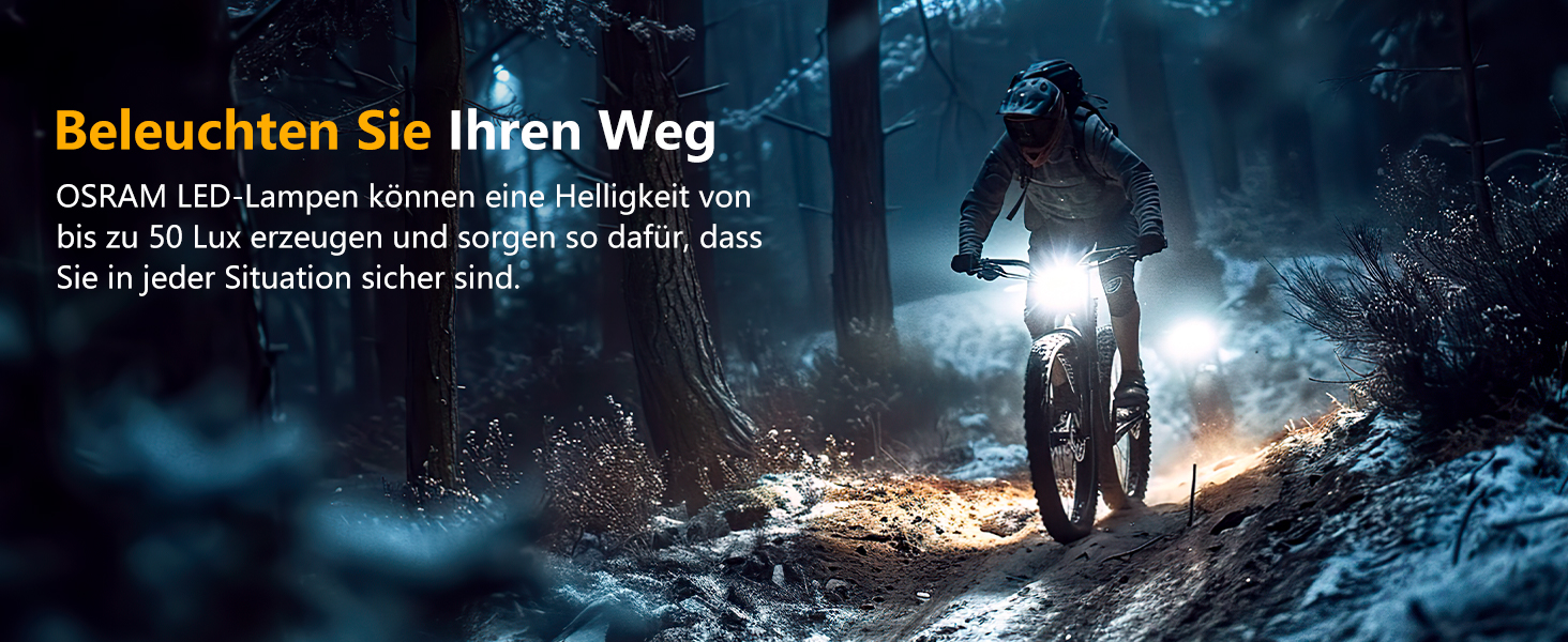 LED фара на велосипед з USB зарядкою, 1000mAh, StVZO, водонепроникна IPX5, для шосе, MTB, Ebike