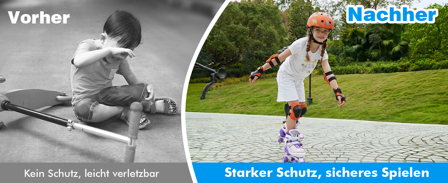 Дитячий шолом Kinderhelm для велосипеда, скейтборда, роликів, самоката, 50-54 см, регульований, CE-сертифікація, оранжевий