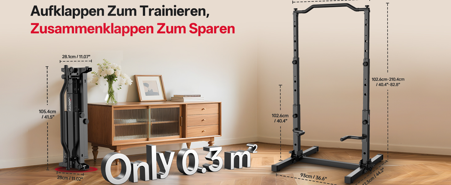 JOROTO Турнік-Штанга Power Tower, Регульована Висота, 5-в-1, для Дома, 172 кг, Безкоштовні Віджимання та Підтягування