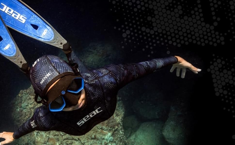 Рукавички для дайвінгу та снорклінгу Seac Ultraflex 2-5 мм, чорні, унісекс, XS-XXL