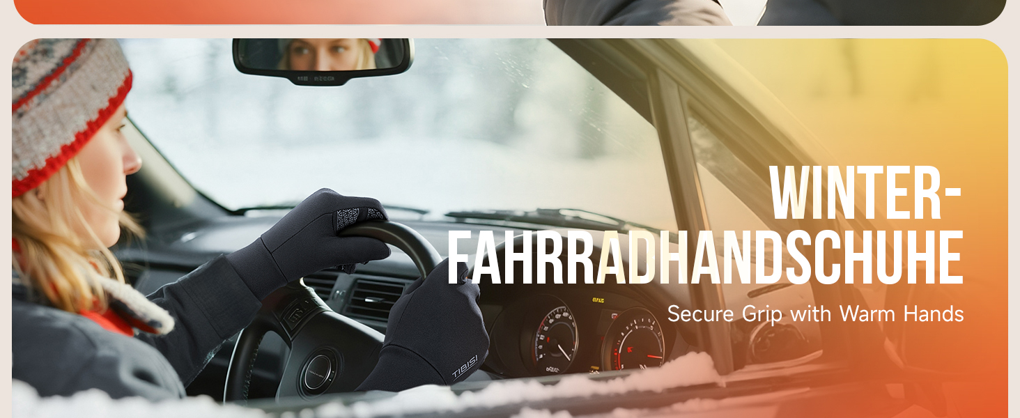 Рукавички PULIOU для чоловіків та жінок, зимові, теплі, для велосипеда, спорту, бігу, з сенсорним екраном, вітростійкі, антиковзні, чорні