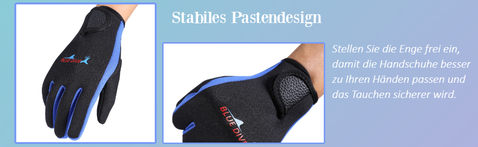 Рукавички для дайвінгу VGEBY1, 1 пара, 3 кольори, п'ятипалі неопренові рукавички для дайвінгу, снорклінгу, каякінгу, серфінгу та інших водних активностей, темно-синій L