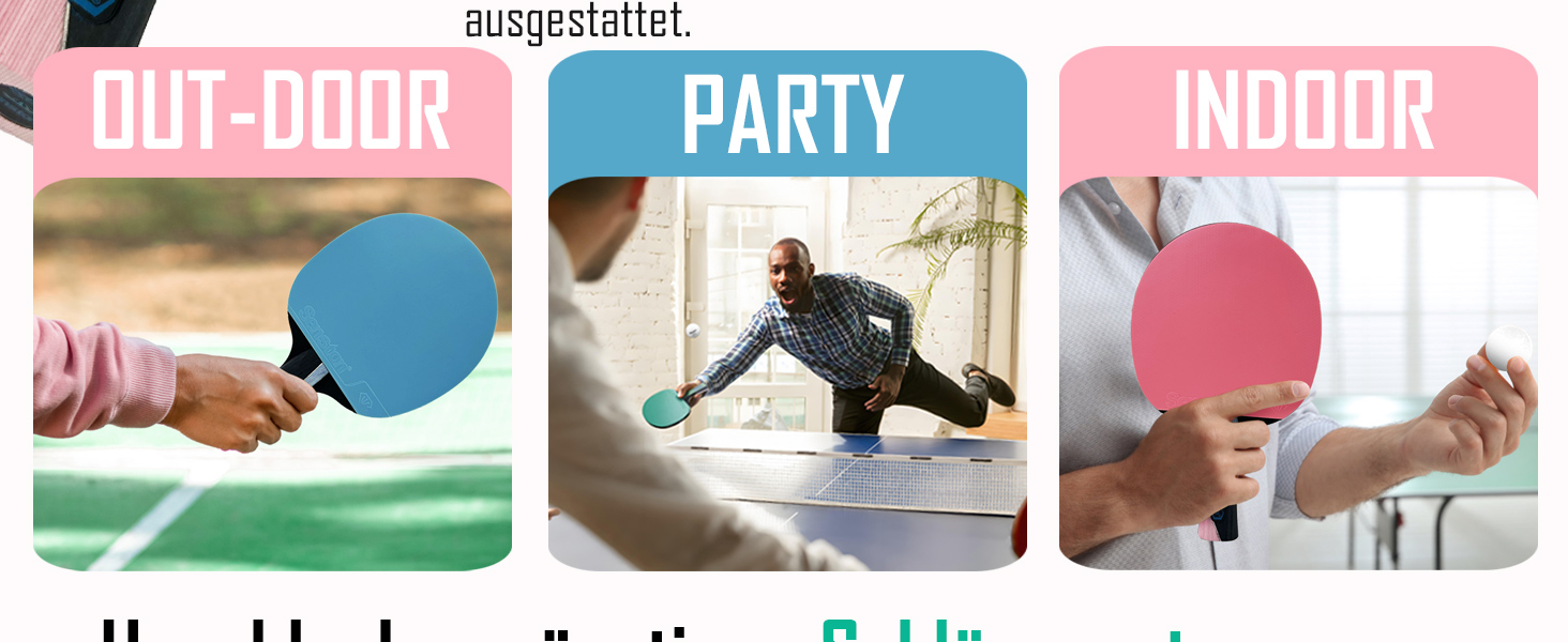 Набір для настільного тенісу Senston: ракетки та м'ячі S7 для професійної гри та розваг